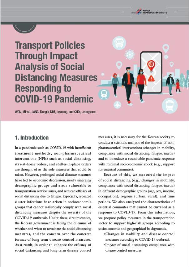 Transport Policies Through Impact Analysis of Social Distancing Measures Responding to COVID-19 Pandemic